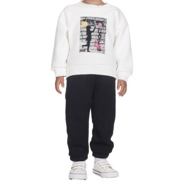 ΒΑΜΒΑΚΕΡΟ ΣΕΤ ΜΕ ΦΟΡΜΑ ΓΙΑ ΚΟΡΙΤΣΙ ΜΕ ΧΝΟΥΔΙ JOYCE ΑΣΠΡΟ MADE WITH LOVE 2561117