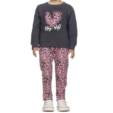 ΒΑΜΒΑΚΕΡΟ ΣΕΤ ΜΕ ΚΟΛΑΝ ΓΙΑ ΚΟΡΙΤΣΙ ΜΕ ΧΝΟΥΔΙ JOYCE STAY WILD ΑΝΘΡΑΚΙ 2561120