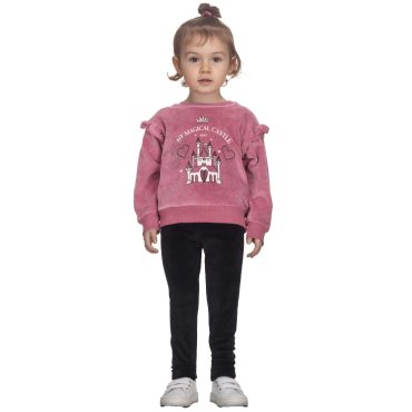 ΒΕΛΟΥΔΙΝΟ ΣΕΤ ΜΕ ΚΟΛΑΝ ΓΙΑ ΚΟΡΙΤΣΙ JOYCE MAGIC CASTLE ΣΑΠΙΟ ΜΗΛΟ 2561129