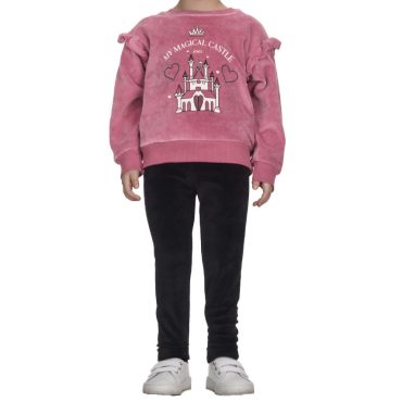 ΒΕΛΟΥΔΙΝΟ ΣΕΤ ΜΕ ΚΟΛΑΝ ΓΙΑ ΚΟΡΙΤΣΙ JOYCE MAGIC CASTLE ΣΑΠΙΟ ΜΗΛΟ 2561129