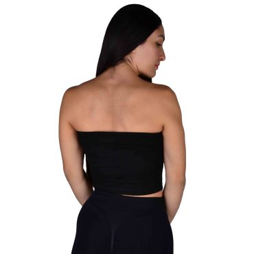 ΒΑΜΒΑΚΕΡΟ ΓΥΝΑΙΚΕΙΟ CROP ΤΟΠ PACO ΜΑΥΡΟ 86211