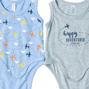 BEBE ΒΑΜΒΑΚΕΡΑ ΑΜΑΝΙΚΑ ΖΙΠΟΥΝΑΚΙΑ 2 ΤΕΜΑΧΙΩΝ DREAMS ADVENTURE ΓΚΡΙ 13650