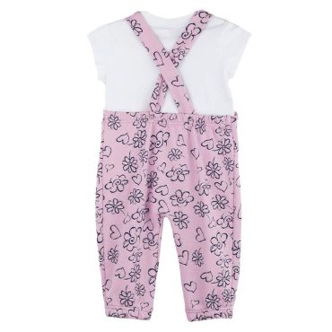 ΒΑΜΒΑΚΕΡΟ ΣΕΤ ΜΕ ΣΑΛΟΠΕΤΑ ΓΙΑ ΚΟΡΙΤΣΙ DREAMS JUMPSUIT ΛΙΛΑ 2421102