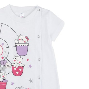 BEBE ΚΟΡΙΤΣΙΣΤΙΚΟ ΒΑΜΒΑΚΕΡΟ KONTOMANIKΟ ΦΟΡΜΑΚΙ DREAMS WHEEL ΑΣΠΡΟ 2421207