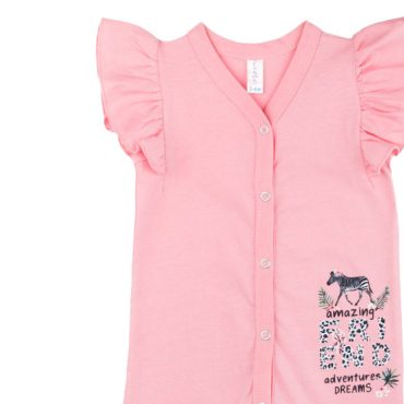 BEBE ΚΟΡΙΤΣΙΣΤΙΚΟ ΒΑΜΒΑΚΕΡΟ KONTOMANIKΟ ΦΟΡΜΑΚΙ DREAMS ZEBRA ΡΟΖ 2421208