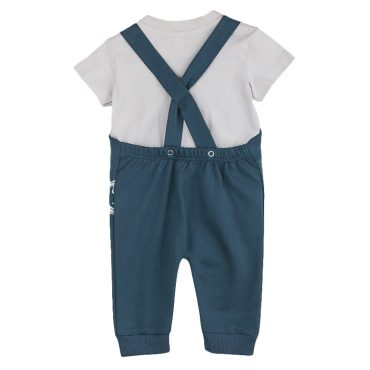 BEBE ΒΑΜΒΑΚΕΡΟ ΣΕΤ ΜΕ ΣΑΛΟΠΕΤΑ ΓΙΑ ΑΓΟΡΙ DREAMS DINO ΜΠΛΕ ΡΑΦ 2422105