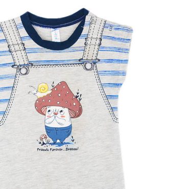 BEBE ΑΓΟΡΙΣΤΙΚΟ ΒΑΜΒΑΚΕΡΟ KONTOMANIKΟ ΦΟΡΜΑΚΙ DREAMS FRIENDS FOREVER ΓΚΡΙ 2422211