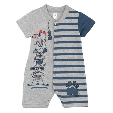 BEBE ΑΓΟΡΙΣΤΙΚΟ ΒΑΜΒΑΚΕΡΟ KONTOMANIKΟ ΦΟΡΜΑΚΙ DREAMS FRIENDS ΓΚΡΙ 2422212