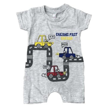 BEBE ΑΓΟΡΙΣΤΙΚΟ ΒΑΜΒΑΚΕΡΟ KONTOMANIKΟ ΦΟΡΜΑΚΙ DREAMS FAST RACERS ΓΚΡΙ 2422213