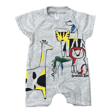 BEBE ΑΓΟΡΙΣΤΙΚΟ ΒΑΜΒΑΚΕΡΟ KONTOMANIKΟ ΦΟΡΜΑΚΙ DREAMS ZOO ΓΚΡΙ 2422214