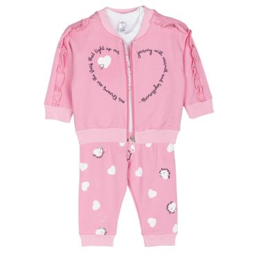 ΒΑΜΒΑΚΕΡΟ ΣΕΤ 3 ΤΕΜΑΧΙΩΝ ΧΩΡΙΣ ΧΝΟΥΔΙ ΓΙΑ ΚΟΡΙΤΣΙ DREAMS PRETTY HEARTS ΡΟΖ 2521001