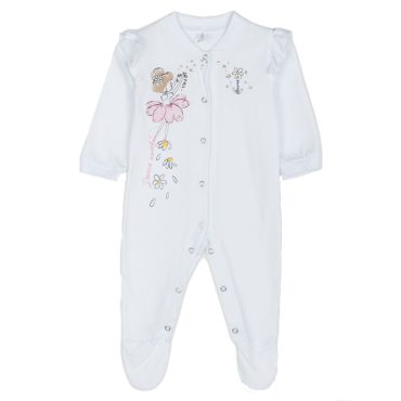 BEBE ΒΑΜΒΑΚΕΡΟ ΦΟΡΜΑΚΙ ΓΙΑ ΚΟΡΙΤΣΙ DREAMS FLOWER GIRL ΑΣΠΡΟ 2521202