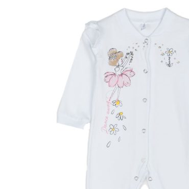 BEBE ΒΑΜΒΑΚΕΡΟ ΦΟΡΜΑΚΙ ΓΙΑ ΚΟΡΙΤΣΙ DREAMS FLOWER GIRL ΑΣΠΡΟ 2521202