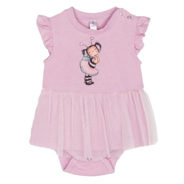 BEBE ΚΟΡΙΤΣΙΣΤΙΚΟ ΒΑΜΒΑΚΕΡΟ KONTOMANIKΟ ΦΟΡΜΑΚΙ DREAMS BEE GIRL ΛΙΛΑ 2521204