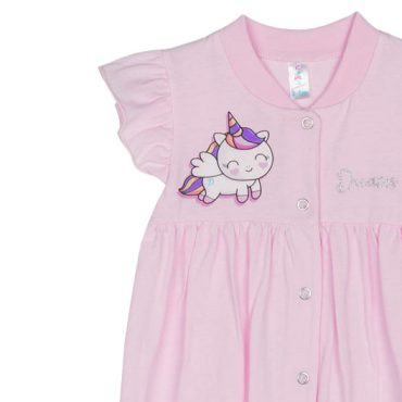 BEBE ΚΟΡΙΤΣΙΣΤΙΚΟ ΒΑΜΒΑΚΕΡΟ KONTOMANIKΟ ΦΟΡΜΑΚΙ DREAMS UNICORN ΛΙΛΑ 2521205
