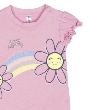 BEBE ΚΟΡΙΤΣΙΣΤΙΚΟ ΒΑΜΒΑΚΕΡΟ KONTOMANIKΟ ΦΟΡΜΑΚΙ DREAMS FLOWERS ΛΙΛΑ 2521206