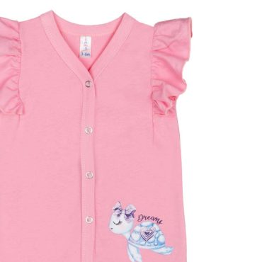 BEBE ΚΟΡΙΤΣΙΣΤΙΚΟ ΒΑΜΒΑΚΕΡΟ KONTOMANIKΟ ΦΟΡΜΑΚΙ DREAMS TURTLE ΡΟΖ 2521207