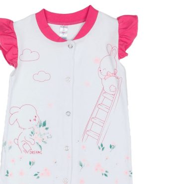 BEBE ΚΟΡΙΤΣΙΣΤΙΚΟ ΒΑΜΒΑΚΕΡΟ KONTOMANIKΟ ΦΟΡΜΑΚΙ DREAMS BUNNY ΑΣΠΡΟ 2521208
