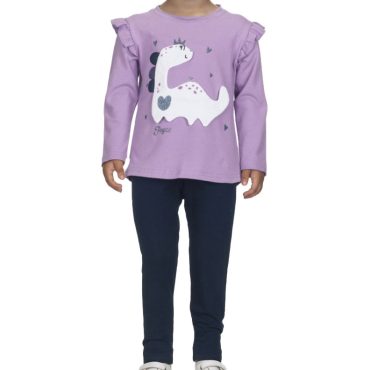 ΚΟΡΙΤΣΙΣΤΙΚΟ ΒΑΜΒΑΚΕΡΟ ΣΕΤ ΜΕ ΚΟΛΑΝ JOYCE ΧΩΡΙΣ ΧΝΟΥΔΙ DINO HEART ΜΩΒ 2561147