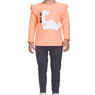 ΚΟΡΙΤΣΙΣΤΙΚΟ ΒΑΜΒΑΚΕΡΟ ΣΕΤ ΜΕ ΚΟΛΑΝ JOYCE ΧΩΡΙΣ ΧΝΟΥΔΙ DINO HEART ΠΟΡΤΟΚΑΛΙ 2561147