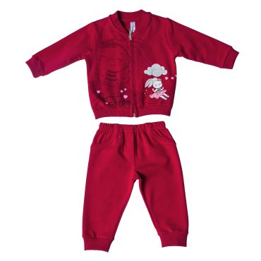 ΒΑΜΒΑΚΕΡΟ ΣΕΤ ΧΩΡΙΣ ΧΝΟΥΔΙ ME ZAKETA ΓΙΑ ΚΟΡΙΤΣΙ DREAMS BUNNY ΜΠΟΡΝΤΟ 13594