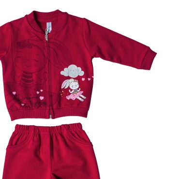 ΒΑΜΒΑΚΕΡΟ ΣΕΤ ΧΩΡΙΣ ΧΝΟΥΔΙ ME ZAKETA ΓΙΑ ΚΟΡΙΤΣΙ DREAMS BUNNY ΜΠΟΡΝΤΟ 13594