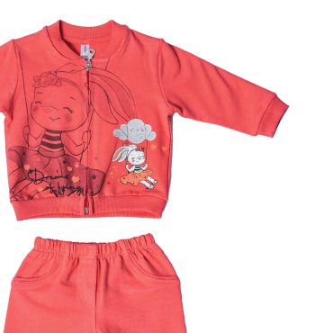 ΒΑΜΒΑΚΕΡΟ ΣΕΤ ΧΩΡΙΣ ΧΝΟΥΔΙ ME ZAKETA ΓΙΑ ΚΟΡΙΤΣΙ DREAMS BUNNY ΚΟΡΑΛΙ 13594