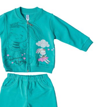 ΒΑΜΒΑΚΕΡΟ ΣΕΤ ΧΩΡΙΣ ΧΝΟΥΔΙ ME ZAKETA ΓΙΑ ΚΟΡΙΤΣΙ DREAMS BUNNY ΒΕΡΑΜΑΝ 13594