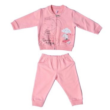 ΒΑΜΒΑΚΕΡΟ ΣΕΤ ΧΩΡΙΣ ΧΝΟΥΔΙ ME ZAKETA ΓΙΑ ΚΟΡΙΤΣΙ DREAMS BUNNY ΡΟΖ 13594