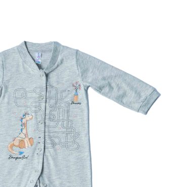 BEBE ΒΑΜΒΑΚΕΡΟ ΦΟΡΜΑΚΙ ΓΙΑ ΚΟΡΙΤΣΙ DREAMS DRAGON ΓΚΡΙ 13603