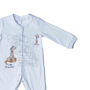 BEBE ΒΑΜΒΑΚΕΡΟ ΦΟΡΜΑΚΙ ΓΙΑ ΚΟΡΙΤΣΙ DREAMS DRAGON ΑΣΠΡΟ 13603