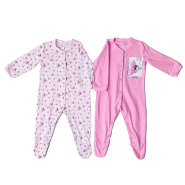 BEBE ΒΑΜΒΑΚΕΡΑ ΦΟΡΜΑΚΙΑ 2 ΤΕΜΑΧΙΩΝ ΓΙΑ ΚΟΡΙΤΣΙ DREAMS BUTTERFLIES ΡΟΖ 13608