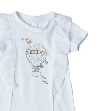 BEBE ΚΟΡΙΤΣΙΣΤΙΚΟ ΒΑΜΒΑΚΕΡΟ KONTOMANIKΟ ΦΟΡΜΑΚΙ DREAMS AIR BALLON ΑΣΠΡΟ 13610