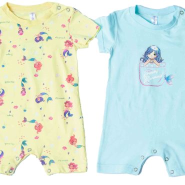 BEBE ΒΑΜΒΑΚΕΡΑ ΦΟΡΜΑΚΙΑ 2 ΤΕΜΑΧΙΩΝ DREAMS MERMAID ΓΑΛΑΖΙΟ 13611