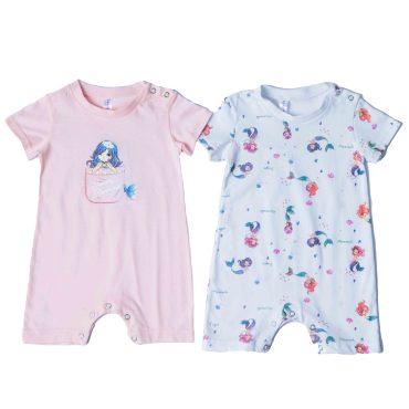 BEBE ΒΑΜΒΑΚΕΡΑ ΦΟΡΜΑΚΙΑ 2 ΤΕΜΑΧΙΩΝ DREAMS MERMAID ΡΟΖ 13611