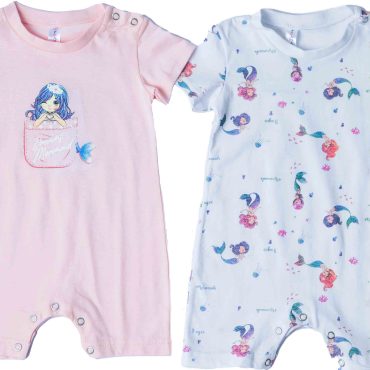 BEBE ΒΑΜΒΑΚΕΡΑ ΦΟΡΜΑΚΙΑ 2 ΤΕΜΑΧΙΩΝ DREAMS MERMAID ΡΟΖ 13611