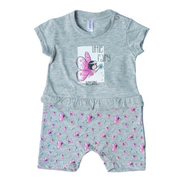 BEBE ΚΟΡΙΤΣΙΣΤΙΚΟ ΒΑΜΒΑΚΕΡΟ KONTOMANIKΟ ΦΟΡΜΑΚΙ DREAMS LITTLE FAIRY ΓΚΡΙ 13614