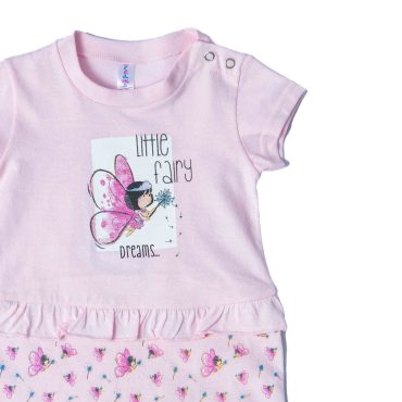 BEBE ΚΟΡΙΤΣΙΣΤΙΚΟ ΒΑΜΒΑΚΕΡΟ KONTOMANIKΟ ΦΟΡΜΑΚΙ DREAMS LITTLE FAIRY ΡΟΖ 13614