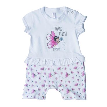 BEBE ΚΟΡΙΤΣΙΣΤΙΚΟ ΒΑΜΒΑΚΕΡΟ KONTOMANIKΟ ΦΟΡΜΑΚΙ DREAMS LITTLE FAIRY ΑΣΠΡΟ 13614