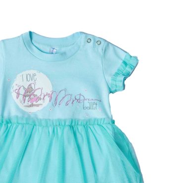 BEBE ΚΟΡΙΤΣΙΣΤΙΚΟ ΒΑΜΒΑΚΕΡΟ KONTOMANIKΟ ΦΟΡΜΑΚΙ DREAMS LOVE BALLET ΓΑΛΑΖΙΟ 13616