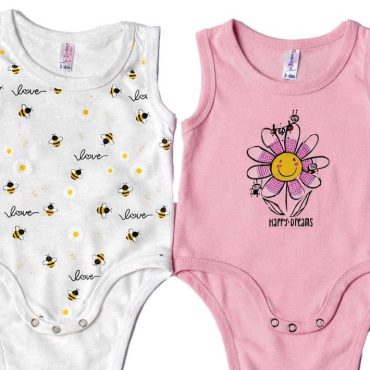 BEBE ΒΑΜΒΑΚΕΡΑ ΑΜΑΝΙΚΑ ΖΙΠΟΥΝΑΚΙΑ 2 ΤΕΜΑΧΙΩΝ DREAMS LADY BUGS ΡΟΖ 13624