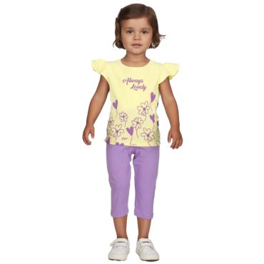 ΒΑΜΒΑΚΕΡΟ ΣΕΤ ΜΕ ΚΑΠΡΙ ΚΟΛΑΝ ΓΙΑ ΚΟΡΙΤΣΙ JOYCE FLOWERS ΚΙΤΡΙΝΟ 2611121