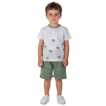 ΒΑΜΒΑΚΕΡΟ ΣΕΤ ΜΕ ΒΕΡΜΟΥΔΑ ΓΙΑ ΑΓΟΡΙ JOYCE ANIMALS ΑΣΠΡΟ 2612132