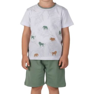 ΒΑΜΒΑΚΕΡΟ ΣΕΤ ΜΕ ΒΕΡΜΟΥΔΑ ΓΙΑ ΑΓΟΡΙ JOYCE ANIMALS ΑΣΠΡΟ 2612132