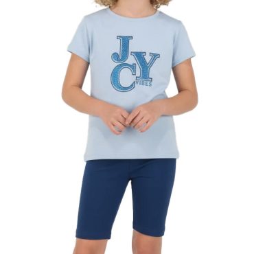 ΒΑΜΒΑΚΕΡΟ ΣΕΤ ΜΕ ΠΟΔΗΛΑΤΙΚΟ ΚΟΛΑΝ JOYCE VIBES ΓΑΛΑΖΙΟ 2613130