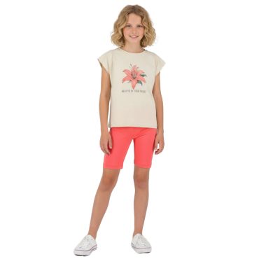 ΒΑΜΒΑΚΕΡΟ ΣΕΤ ΜΕ ΠΟΔΗΛΑΤΙΚΟ ΚΟΛΑΝ JOYCE LILY FLOWER ΜΠΕΖ 2613132