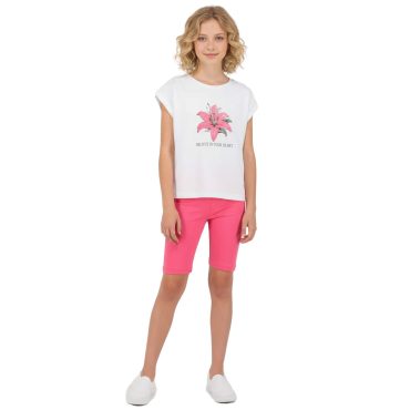 ΒΑΜΒΑΚΕΡΟ ΣΕΤ ΜΕ ΠΟΔΗΛΑΤΙΚΟ ΚΟΛΑΝ JOYCE LILY FLOWER ΑΣΠΡΟ 2613132