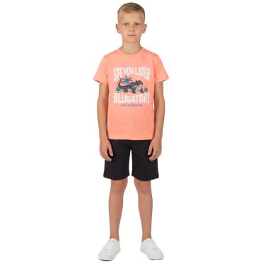 ΒΑΜΒΑΚΕΡΟ ΚΟΝΤΟΜΑΝΙΚΟ ΑΓΟΡΙΣΤΙΚΟ ΣΕΤ ΜΕ ΣΟΡΤΣ JOYCE ALLIGATOR ΠΟΡΤΟΚΑΛΙ 2614140