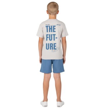 ΒΑΜΒΑΚΕΡΟ ΚΟΝΤΟΜΑΝΙΚΟ ΑΓΟΡΙΣΤΙΚΟ ΣΕΤ ΜΕ ΣΟΡΤΣ JOYCE FUTURE ΓΚΡΙ 2614150