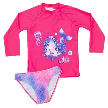 ΑΝΤΙΗΛΙΑΚΟ ΣΕΤ ΜΑΓΙΟ ΜΕ ΜΠΙΚΙΝΙ ΓΙΑ ΚΟΡΙΤΣΙ MERMAID ΦΟΥΞ NM2222